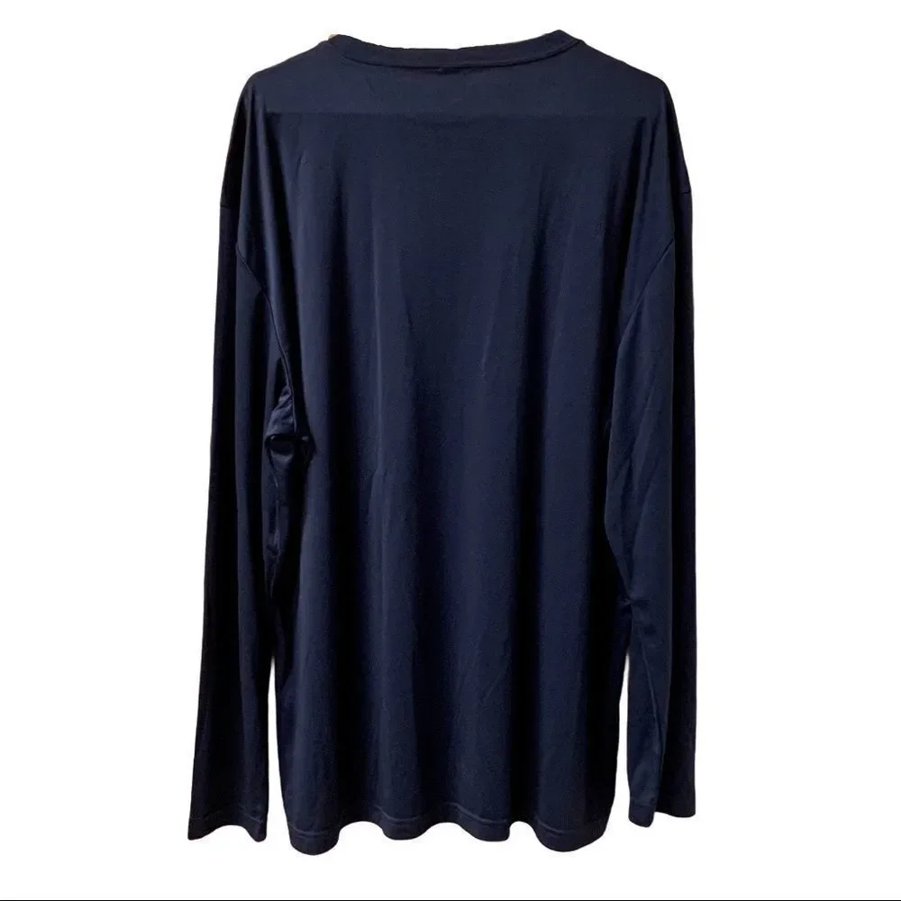 Men’s Navy Plus Size Sports - Tek Shirt
